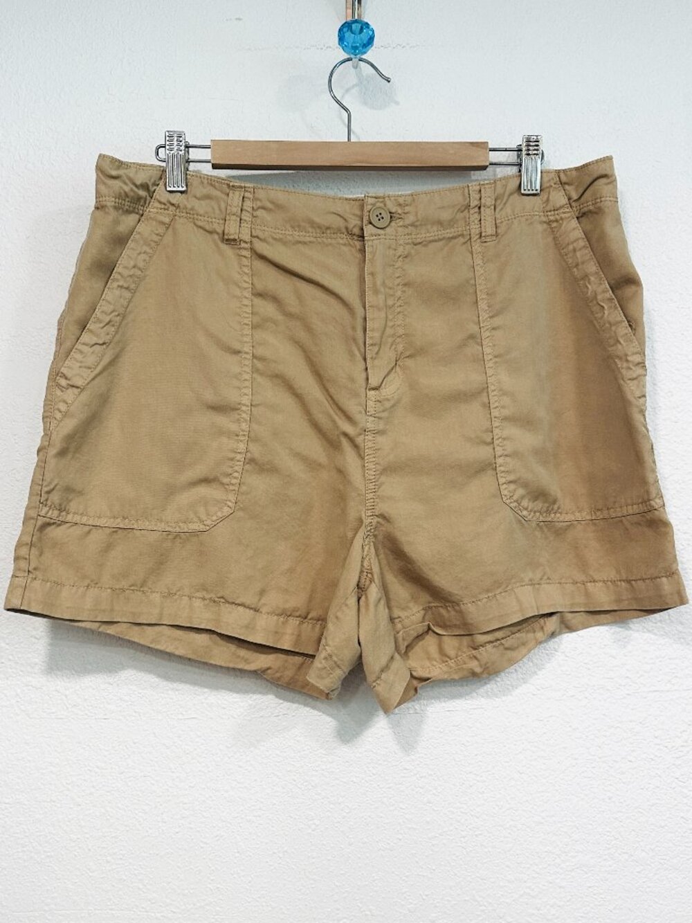 Social Standard by Sanctuary Fortune Tencel Shorts Tan 4 inch Inseam Womens XXL